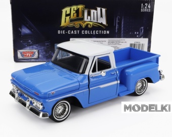 1:24 GMC C1000 Fenderside Pick-up (1966), Blue White - 79035B
