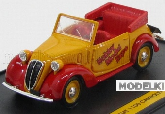 1:43 FIAT 1100 Cabriolet - Hobby Model Expo (2005), yellow red - S05/03