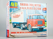 1:43 Сборная модель SKODA-706 MTTN с полуприцепом ALKA-N12CH - 7067AVD