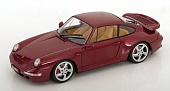 1:18 PORSCHE 911 (993) Turbo (1997), dark red-metallic - S1810102