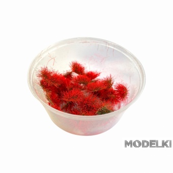 Кочки травы неоновые, красные, 5 мм, 30 шт. - kn04