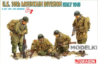 1:35 Сборная модель Солдаты U.S. 10th Mountain Division Italy 1945 - 6377