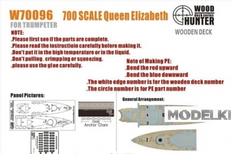 1:700 Набор деталей Hms Queen Elizabeth 1941 (Trumpeter 05794) - W70096