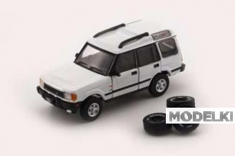 1:64 LAND ROVER Discovery 1 left hand drive, white 1998 - BM64B0193lhd