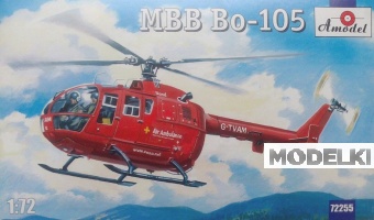 1:72 Сборная модель Немецкий спасательный вертолет MBB Bo 105 - 72255