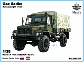 1:35 Сборная модель Российский армейский грузовой автомобиль Горький Садко - BM3554