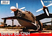 1:144 Сборная модель Советский транспортный самолёт-амфибия Бе-12НХ - 1438-02S