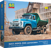 1:35 Сборная модель ЗИL-ММЗ-555 самосвал (ранний) - 3504AVD