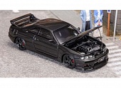1:64 Nissan GTR-R33 with opening hood, carbon hood - FH024