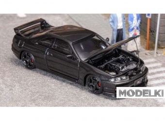 1:64 Nissan GTR-R33 with opening hood, carbon hood - FH024