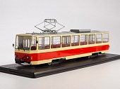 1:43 Трамвай Tatra-T6B5, красный / бежевый - SSM4056