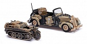 1:87 MERCEDES-BENZ 170V Instandsetzungsfahrzeug der Luftwaffe Afrikacorps mit Kettenkrad - 41424