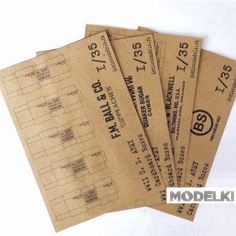 1:35 WWII U.S. Army Cardboard boxes - DMS-06035