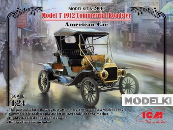1:24 Сборная модель Model T 1912 Commercial Roadster - 24016
