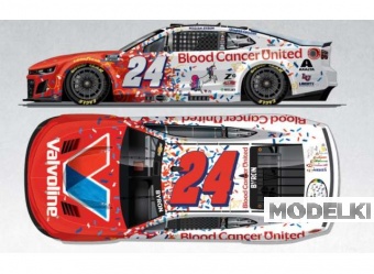 1:64 Chevrolet #24 William Byron *Valvoline/Blood Cancer United*, red/white 2025 - C242561VSPWB