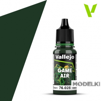 Краска акриловая Game Air Зеленый темный / Dark Green, 18мл - 76028