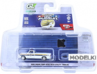 1:64 DODGE RAM D-250 пикап 'Philadelphia Police Department' c прицепом (1990) - 32315A