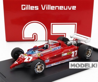 1:43 FERRARI F1  126ck Turbo N 27 Istrana Airport Duel With F104 Airplane (1981) Gilles Villeneuve, Red - R646-UPD-2023