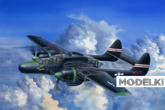 1:48 Сборная модель Самолет US P-61C Black Widow - 81732