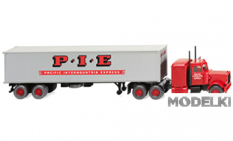 1:87 PETERBILT 359 Pacific Intermountain Express (1977), red - WIK052706