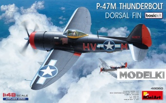 1:48 Сборная модель DRAGON WINGS P-47m Thunderbolt Airplane Military 1942 - 48060