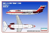 1:144 Сборная модель Авиалайнер BAC 1-11-200 USAir - 144143-5