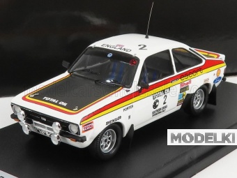1:43 FORD Escort Mkii №2 Rally Southern Cross (1976) R.Сlark - J.Porter, White Black Red Yellow - TRRAU02