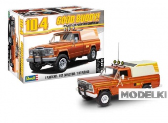 1:24 Сборная модель Jeep J-10 Pickup with camper Assortiment, Level 4 - 14568