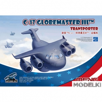 Сборная модель тяжелый транспортный самолет США C-17 Globemaster III - mPLANE-007