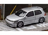 1:64 Volkswagen MK4 with opening hood, silver - FH028