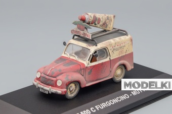 1:43 FIAT 500 C FURGONCINO 'MUTTI' 1954 Red / Beige 	FIAT 500 C FURGONCINO 'MUTTI' 1954 Red - LD065
