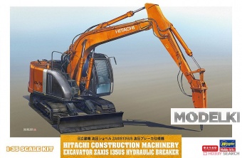 1:35 Сборная модель Строительная техника, гидравлический экскаватор HITACHI ZAXIS 135US (Limited Edition) - 66109