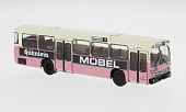 1:87 MERCEDES-BENZ O 305 HHA Schnellbus - Hühnlein Möbel (1972), pink/white - 50835