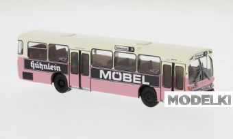 1:87 MERCEDES-BENZ O 305 HHA Schnellbus - Hühnlein Möbel (1972), pink/white - 50835