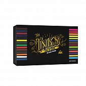 Специальный набор акриловых красок с полным спектром чернил / SPECIAL BOX FULL RANGE THE INKS - AK16055