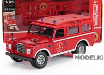 1:24 LAND ROVER Defender Mkii Vigili Del Fuoco (1995), Red White - 18-01772-22063-VF