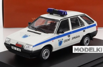 1:43 SKODA Forman Police Celni Sprava Station Wagon (1993), White Blue - 713XN