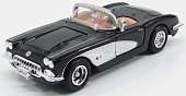 1:24 CHEVROLET Corvette Cabriolet (1959), Black White - 73216BK