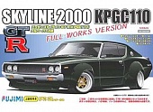 1:24 Сборная модель Nissan KPGC110 Skyline 2000 GT-R Full Works - 046716