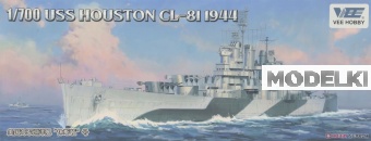 1:700 Сборная модель USS Houston CL-81 1944 Deluxe - E57021