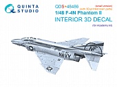 1:48 3D Декаль интерьера для F-4N Phantom II (Academy) (малая версия) (с 3D-печатными деталями) - QDS+48486