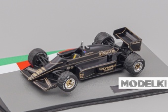1:43 (Уценка!) LOTUS F1 97t Renault Turbo №12 Season (1985) Ayrton Senna, Black Gold - F1037IT-Z1