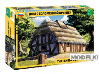 1:72 Сборная модель Дом с соломенной крышей - 8532