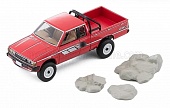 1:64 DATSUN Pick-up 4wd (1986), Red - TLV-N320B