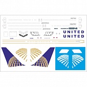 1:144 Декаль лазерная на B 767-300 UNITED - 767300-15-1
