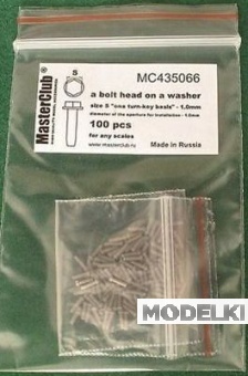 1:35 Головка болта на шайбе (ключ 1,0 мм установочное отверстие 1,0 мм) - MC435066