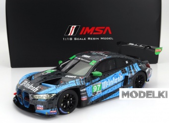 1:18 BMW 4-series M4 Gt3 Team Turner Motorsport №97 2nd Imsa Gtd Class Laguna Seca (2023) B.Auberlen - J.Edwards - B.Spengler - C.Hull, Blue Black - TS0517