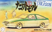 1:24 Сборная модель TOYOTA Naniwatomoare AE86 Trueno Mabo Ver. Racing Team Treason - 18596