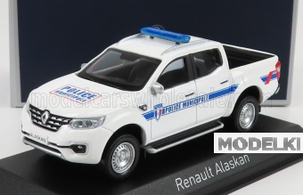 1:43 RENAULT Alaskan Pick-Up Police Municipale 2018, white - 518355