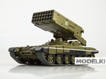 1:43 (Б/У) Т-90-ТОС1А Солнцепек, Наши танки 21 - NT021-X3